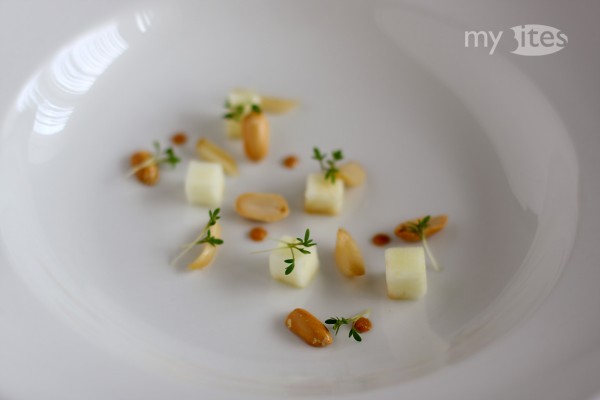 Rutabaga Soup with Apple, Peanuts and Garlic