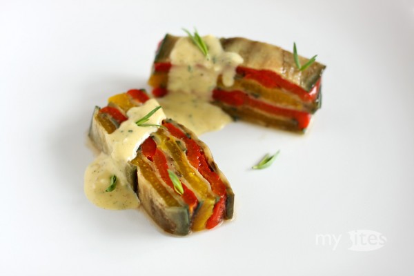 Bell Pepper and Eggplant Terrine